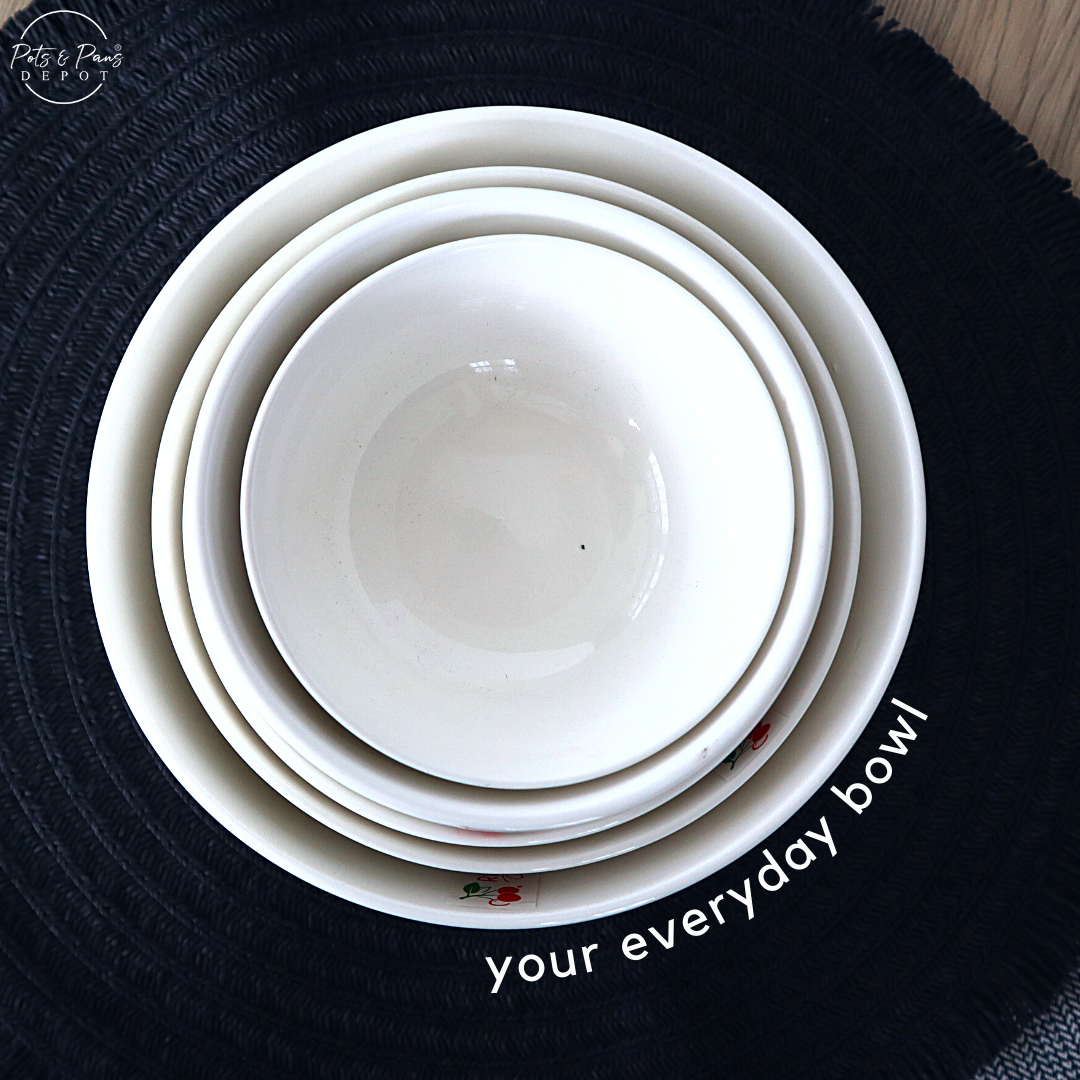 Groove: Ellie White Porcelain Everyday Bowl