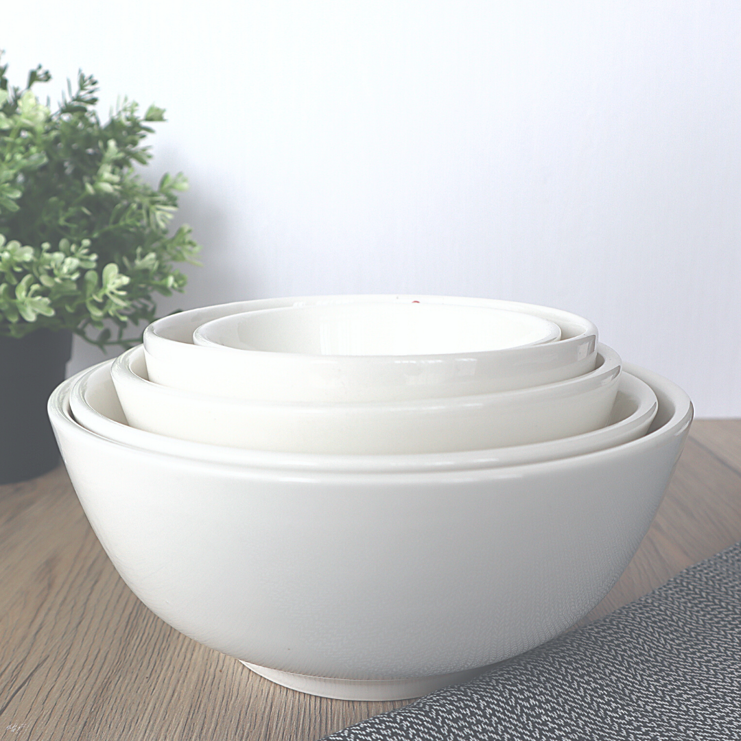 Plain: Ellie White Porcelain Everyday Bowl