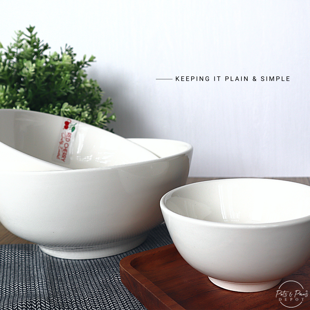 Plain: Ellie White Porcelain Everyday Bowl