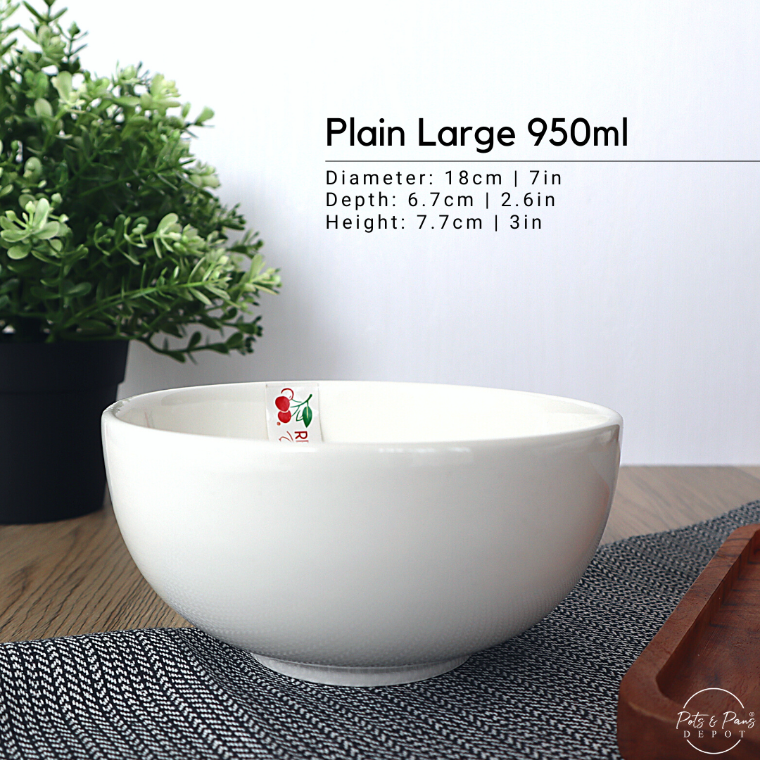 Plain: Ellie White Porcelain Everyday Bowl