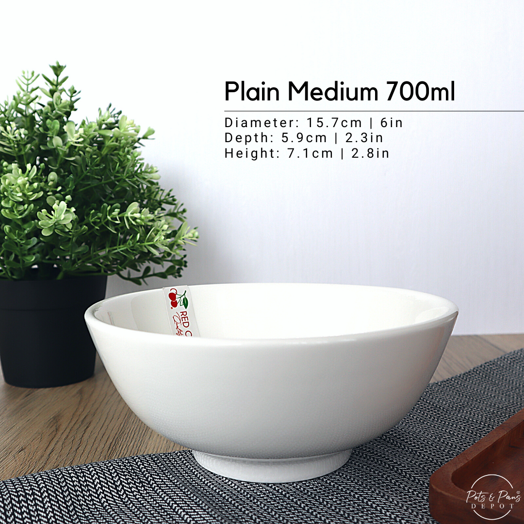 Plain: Ellie White Porcelain Everyday Bowl