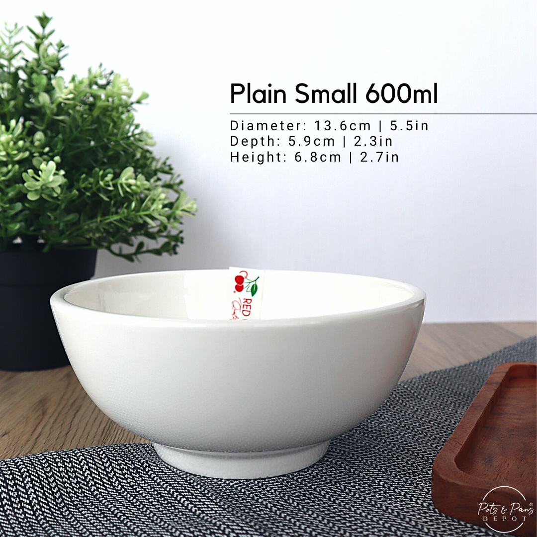 Plain: Ellie White Porcelain Everyday Bowl