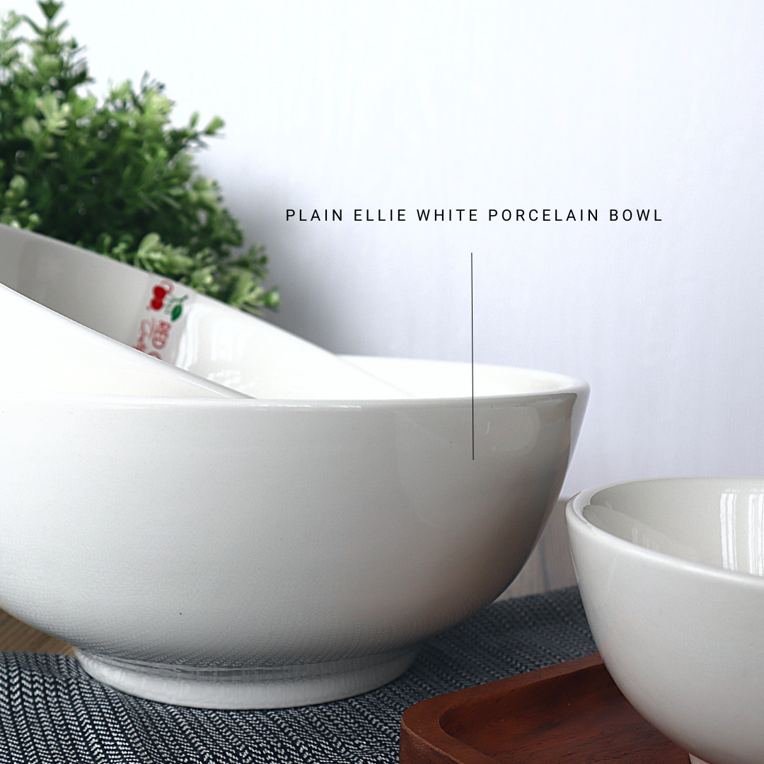 Plain: Ellie White Porcelain Everyday Bowl