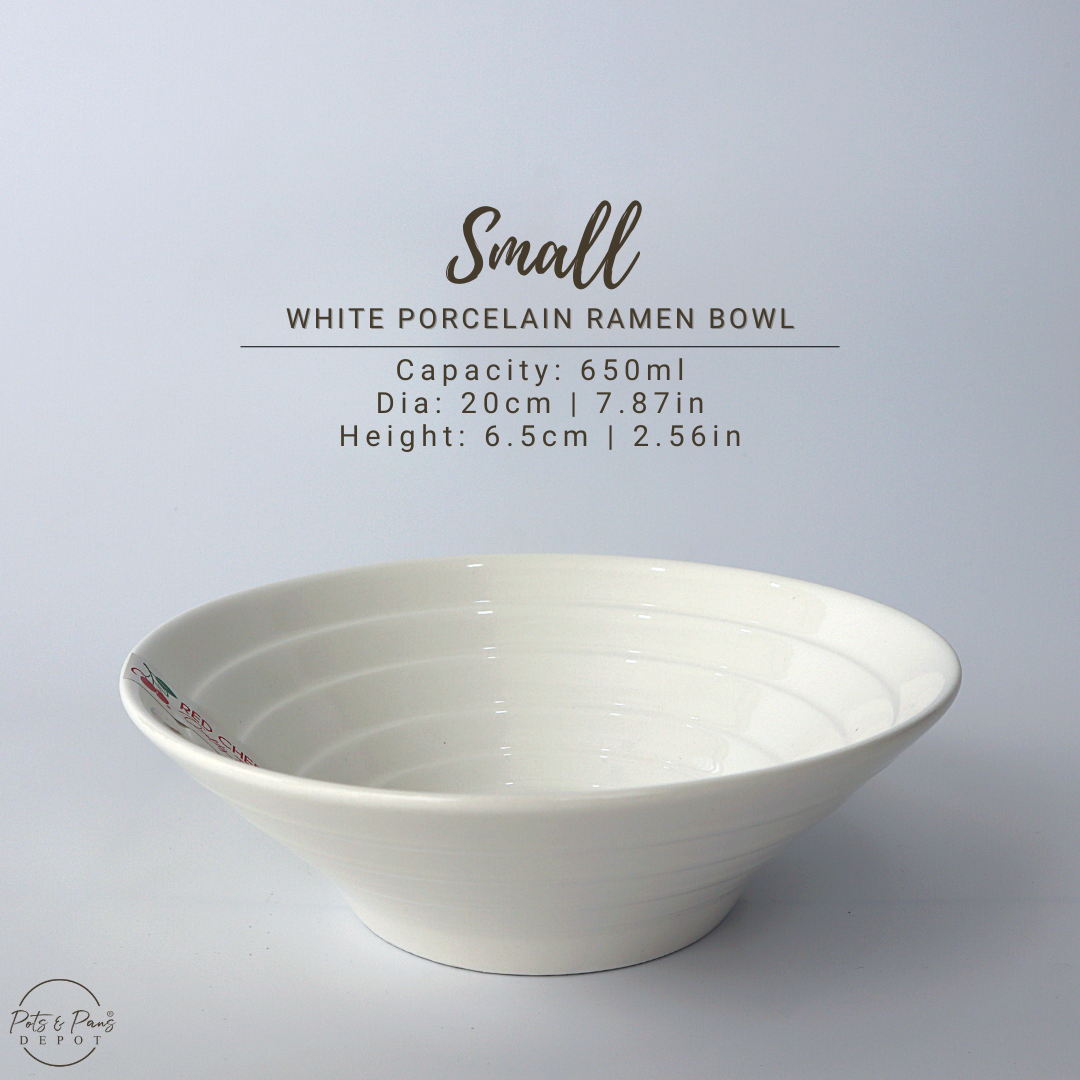 Ellie White Porcelain Ramen Bowl