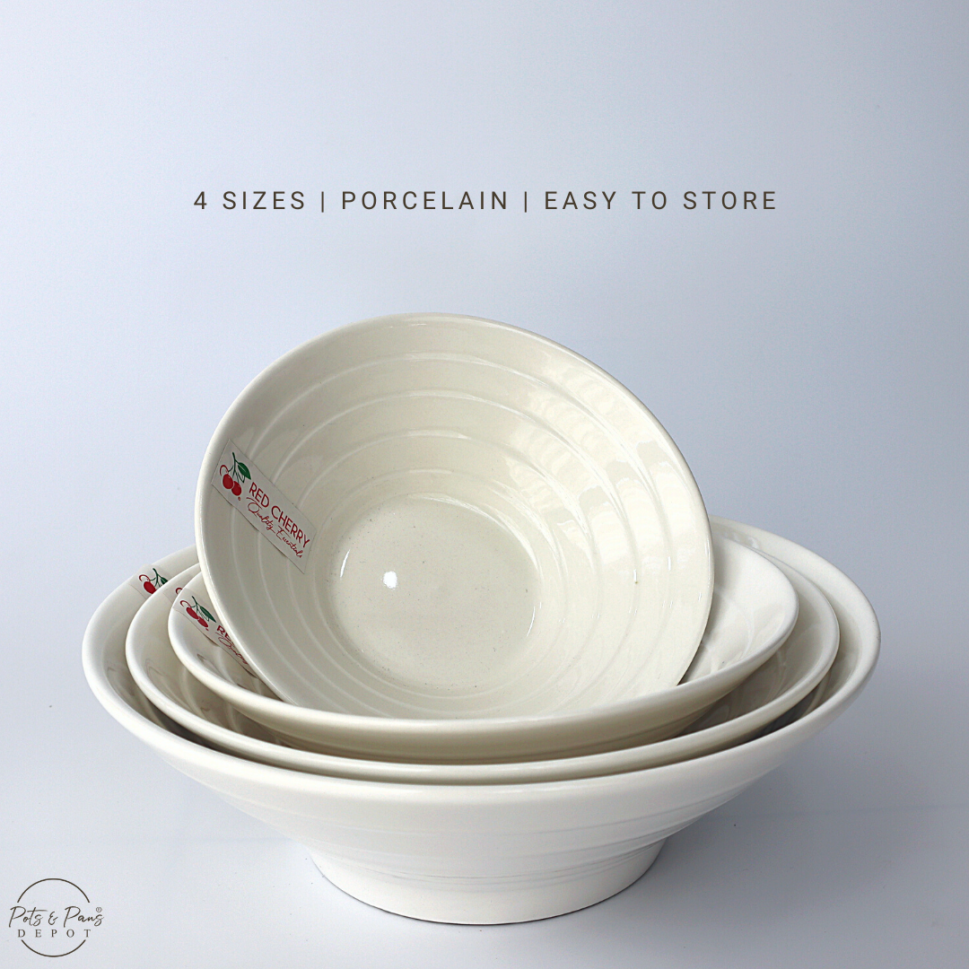 Ellie White Porcelain Ramen Bowl