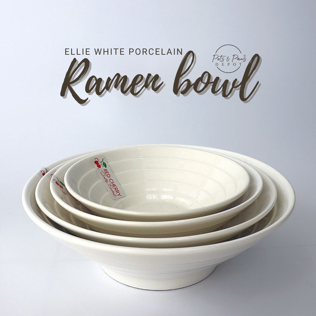 Ellie White Porcelain Ramen Bowl