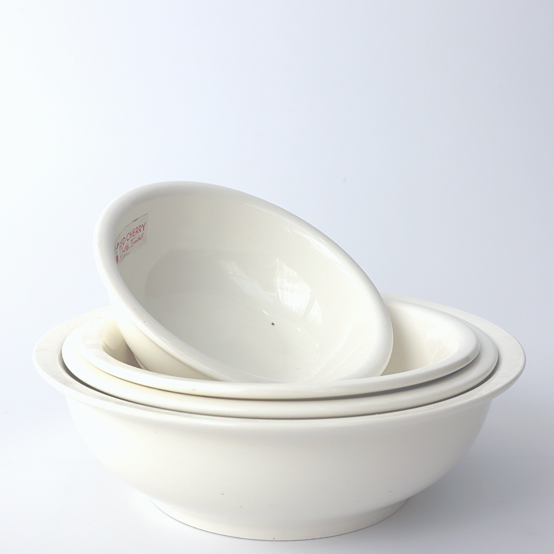 Ellie White Porcelain Soup Tureen Bowl