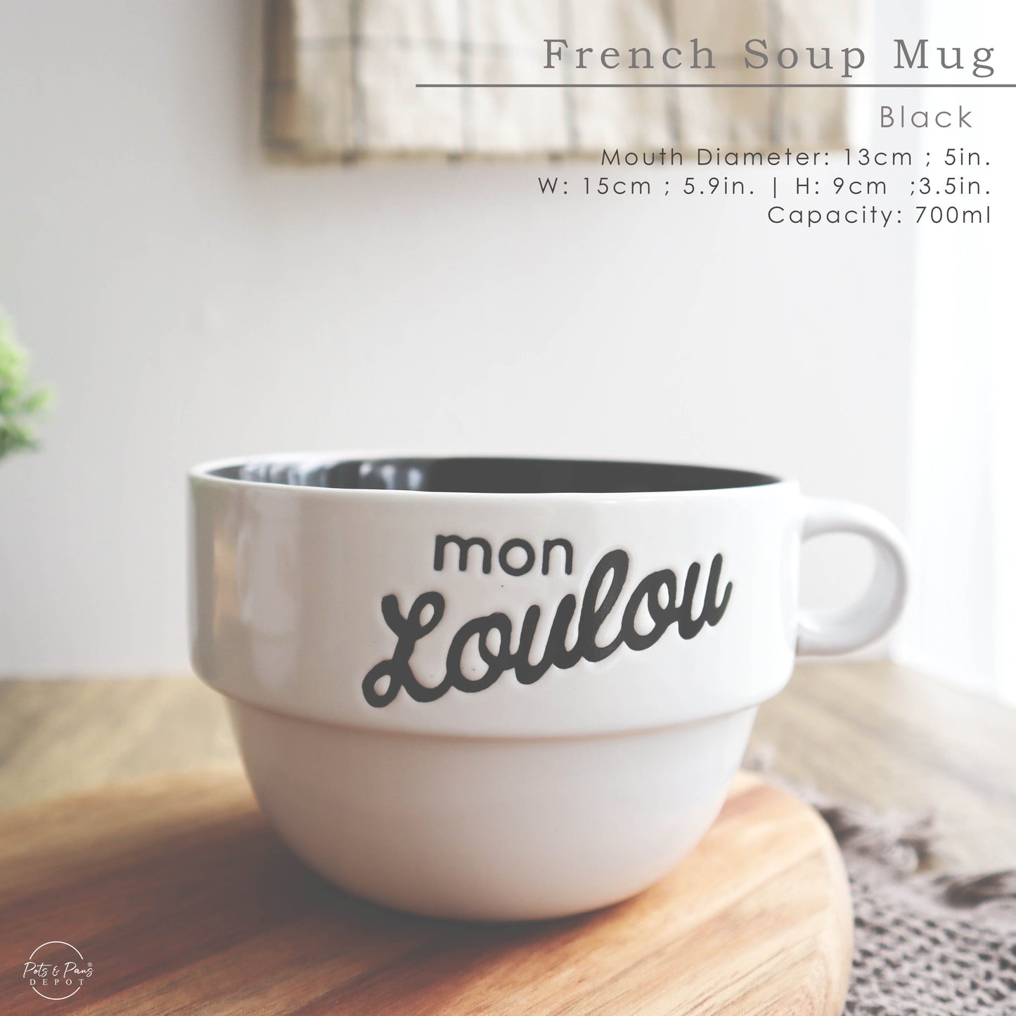 French Stackable Soup Mug