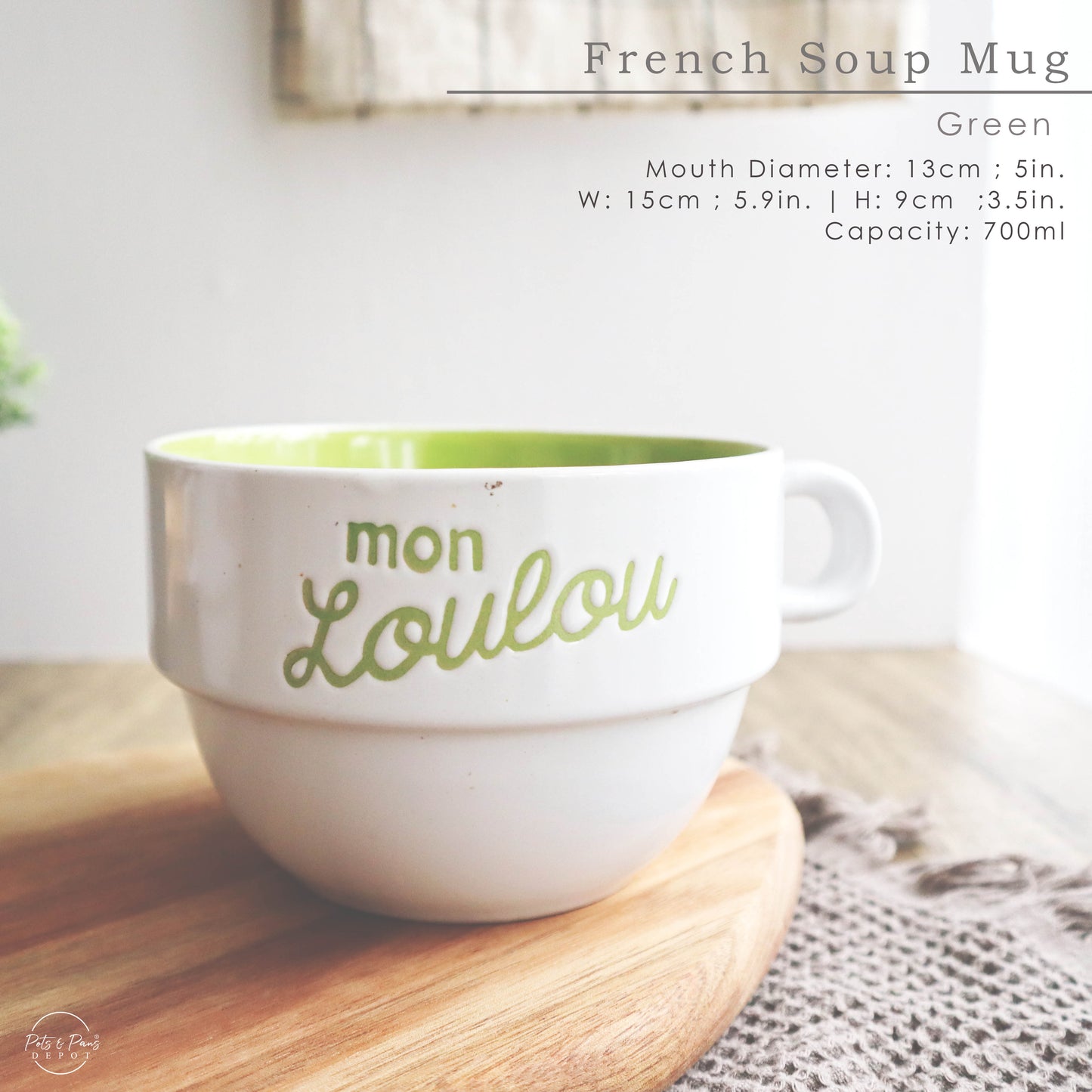 French Stackable Soup Mug