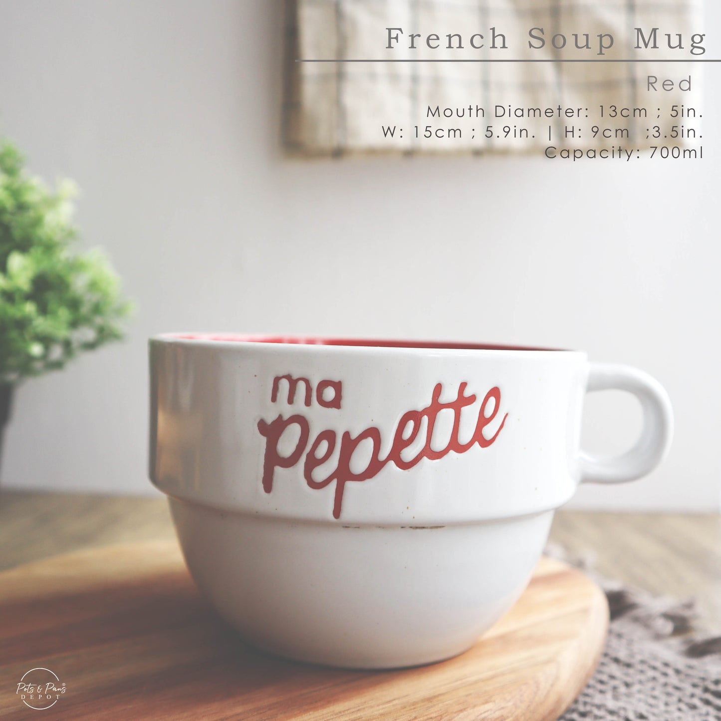 French Stackable Soup Mug