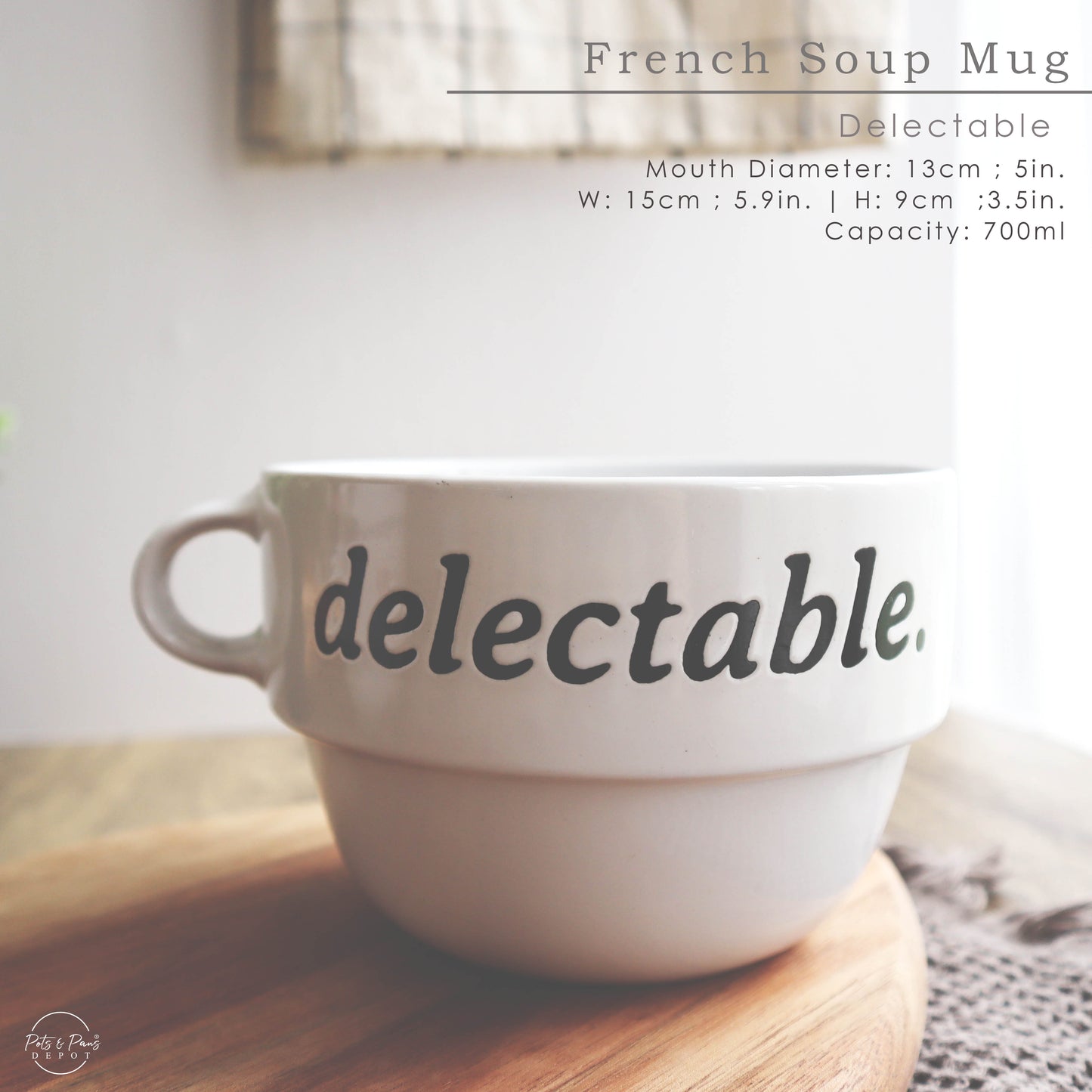 French Stackable Soup Mug