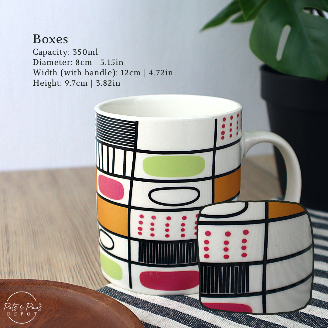 Printed Geometric Coffee Mug