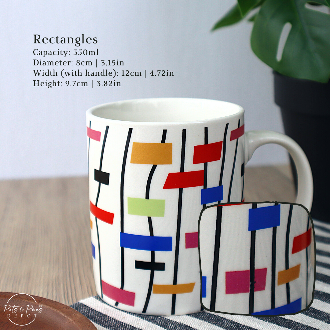 Printed Geometric Coffee Mug