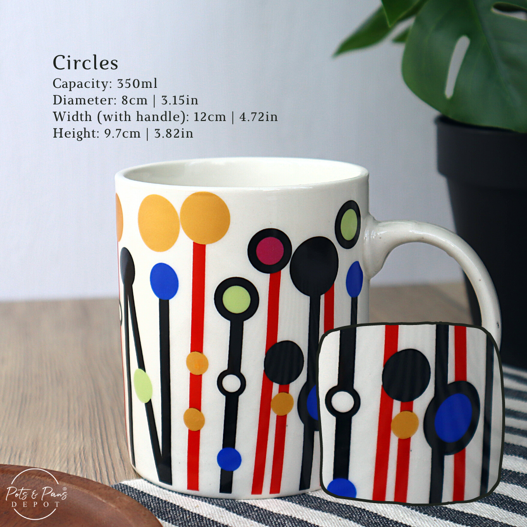 Printed Geometric Coffee Mug