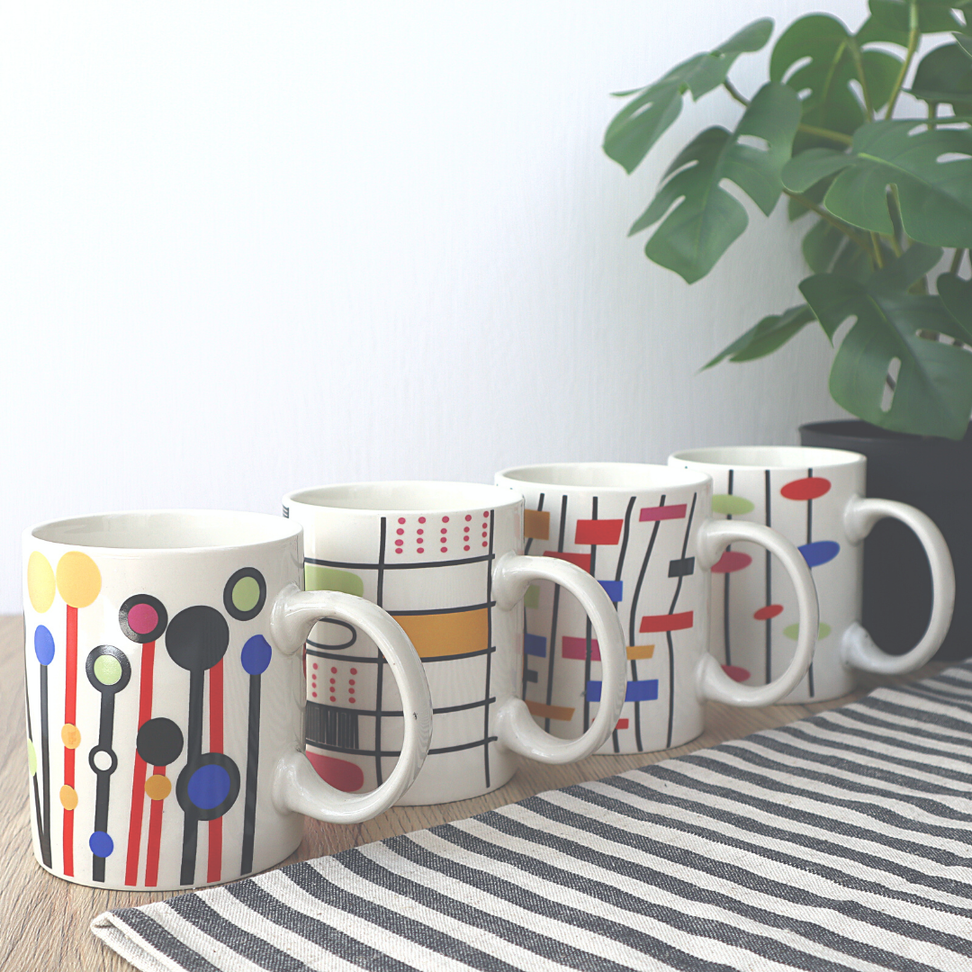 Printed Geometric Coffee Mug