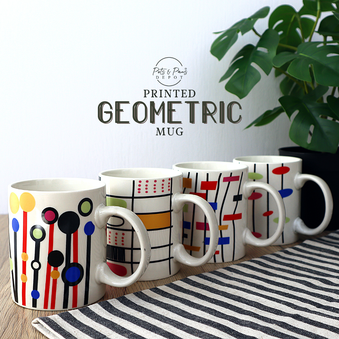 Printed Geometric Coffee Mug