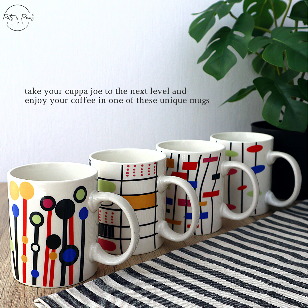 Printed Geometric Coffee Mug