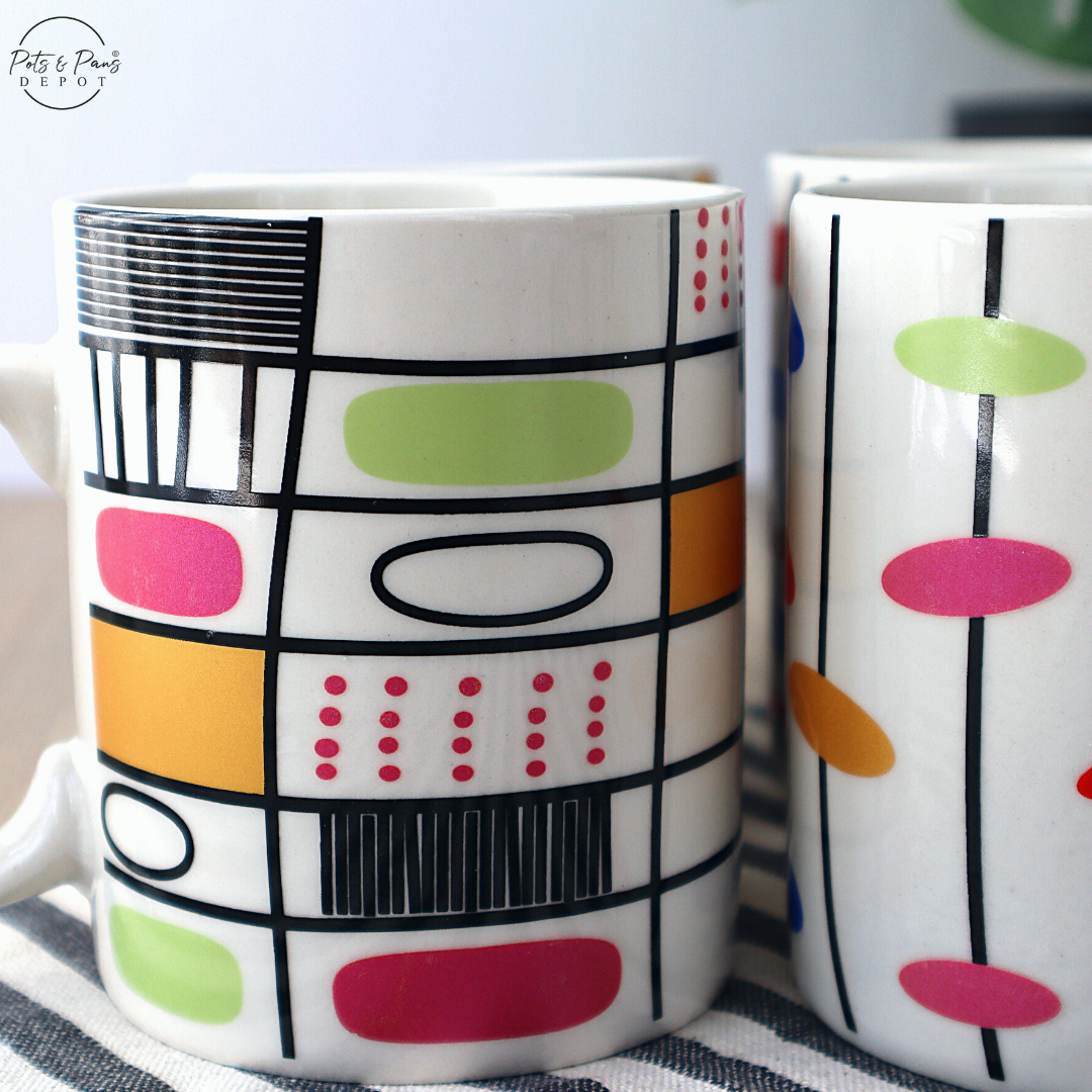 Printed Geometric Coffee Mug