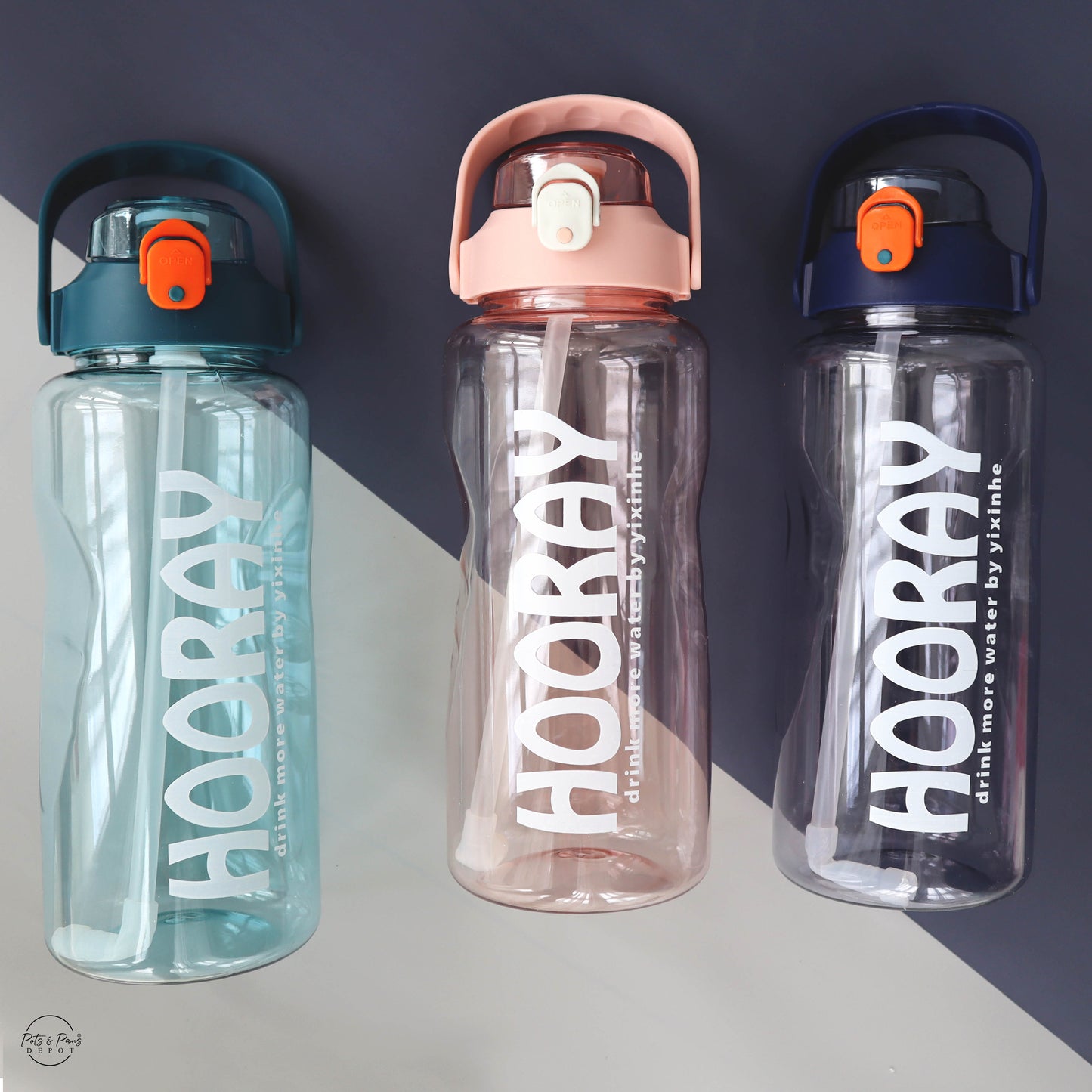 Hooray Sports Water Bottle 2L