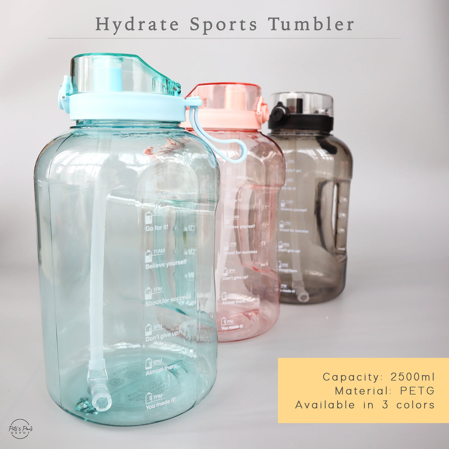 Hydrate Sports Tumbler 2.5L