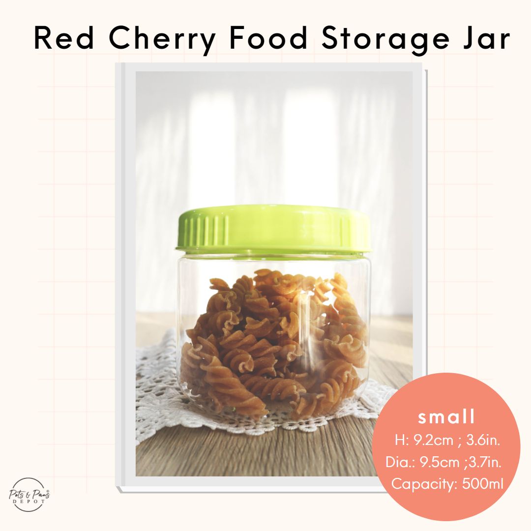 Red Cherry Food Storage Jar