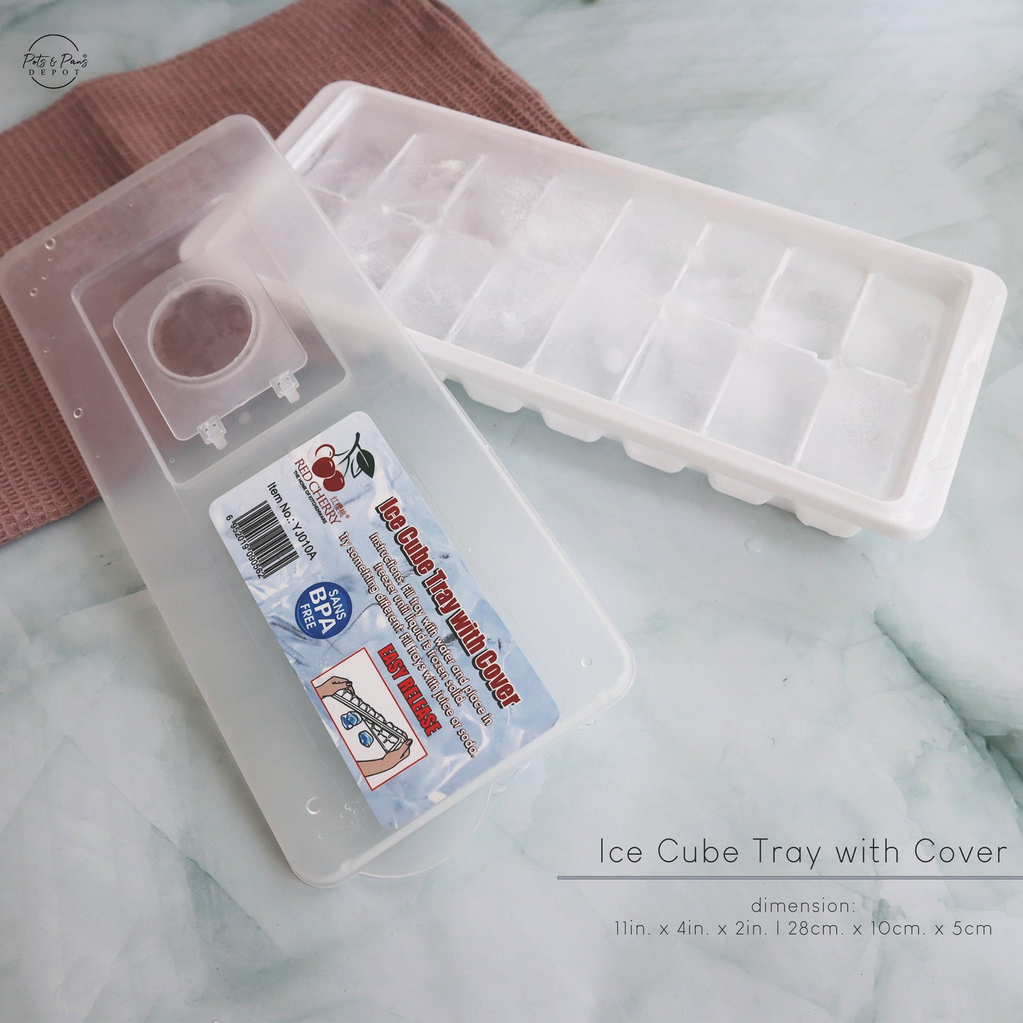 Ice Cube Tray with Cover