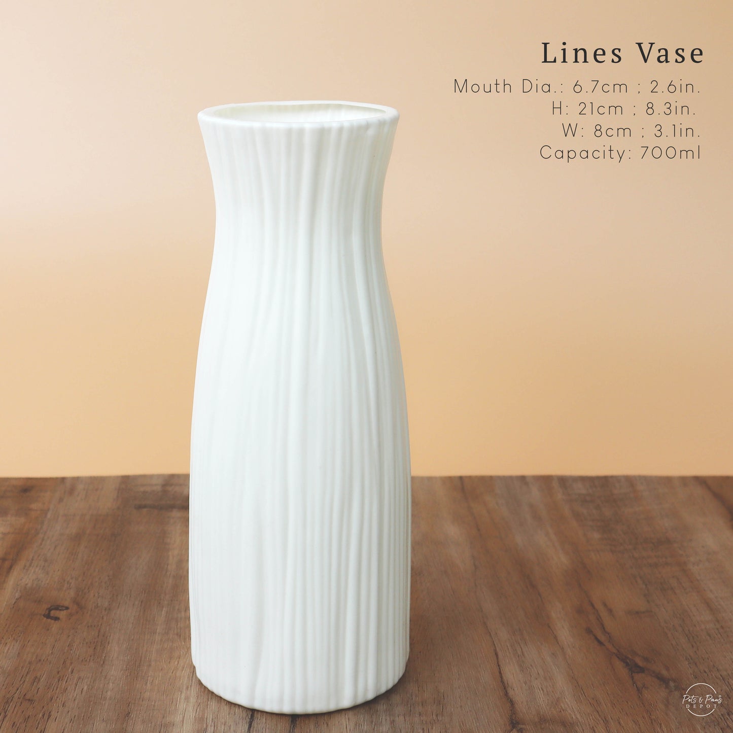 Nordic Plastic Desk Vase (Medium)