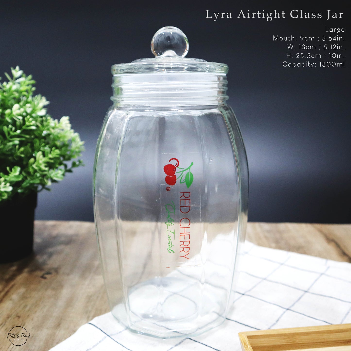 Lyra Airtight Glass Jar