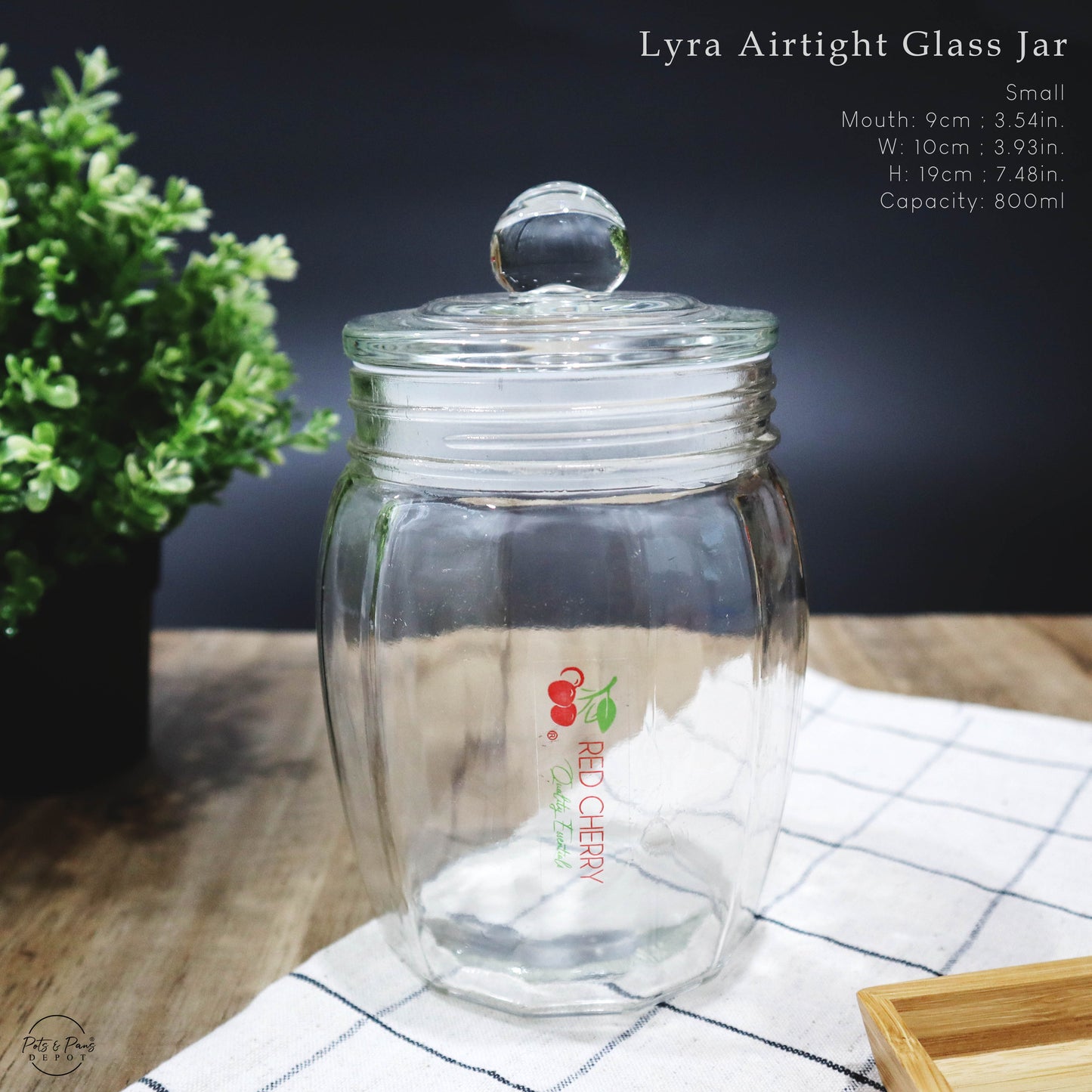 Lyra Airtight Glass Jar