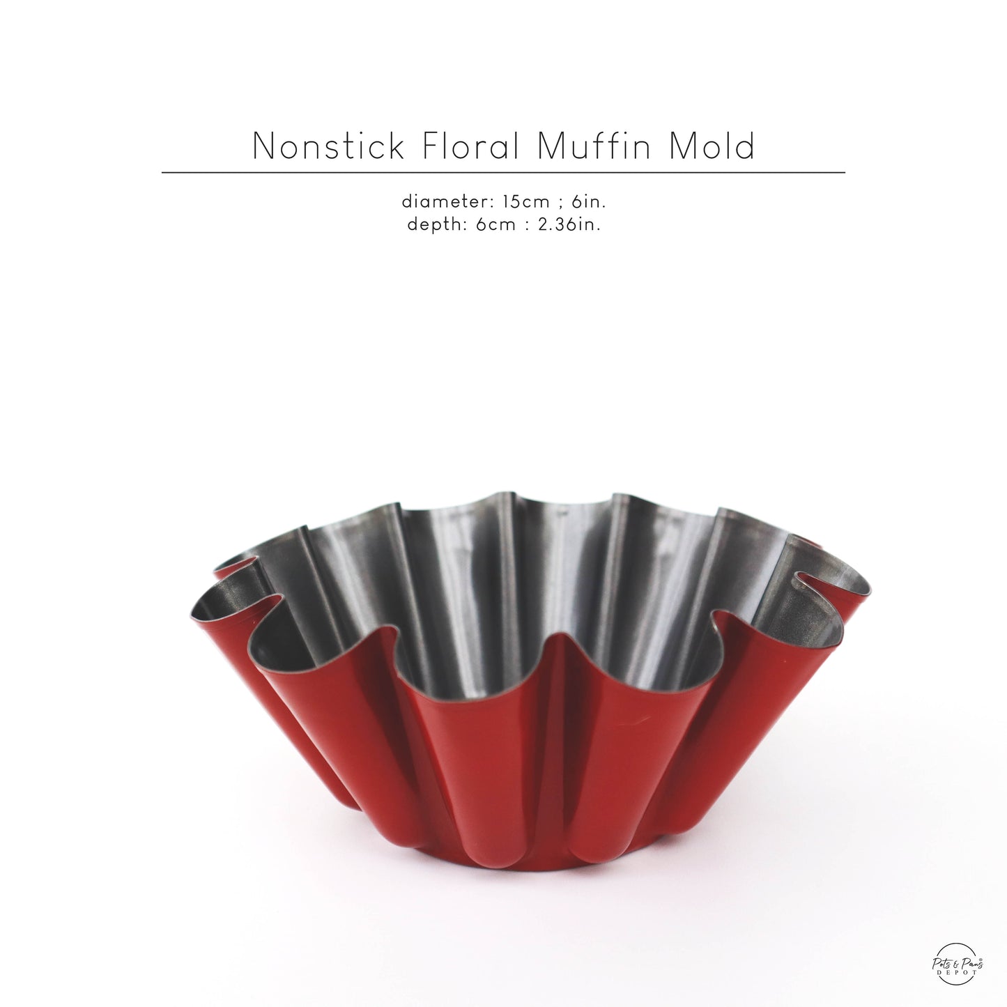 Nonstick Floral Muffin Mold