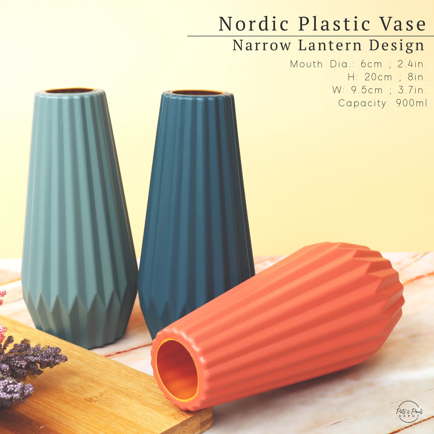 Nordic Plastic Desk Vase (Small)