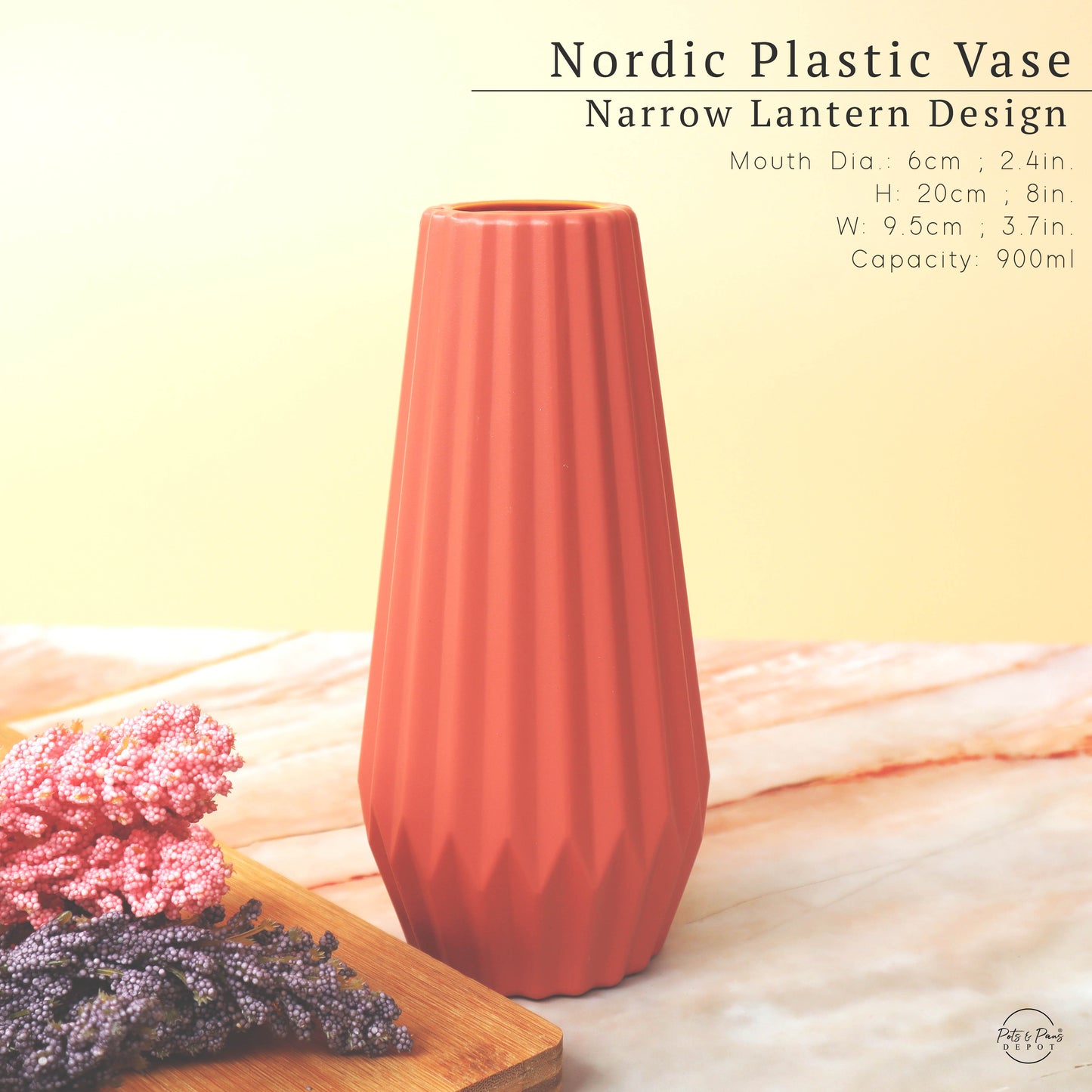 Nordic Plastic Desk Vase (Small)