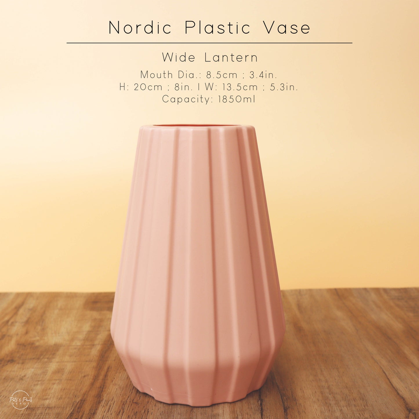 Nordic Plastic Desk Vase (Medium)