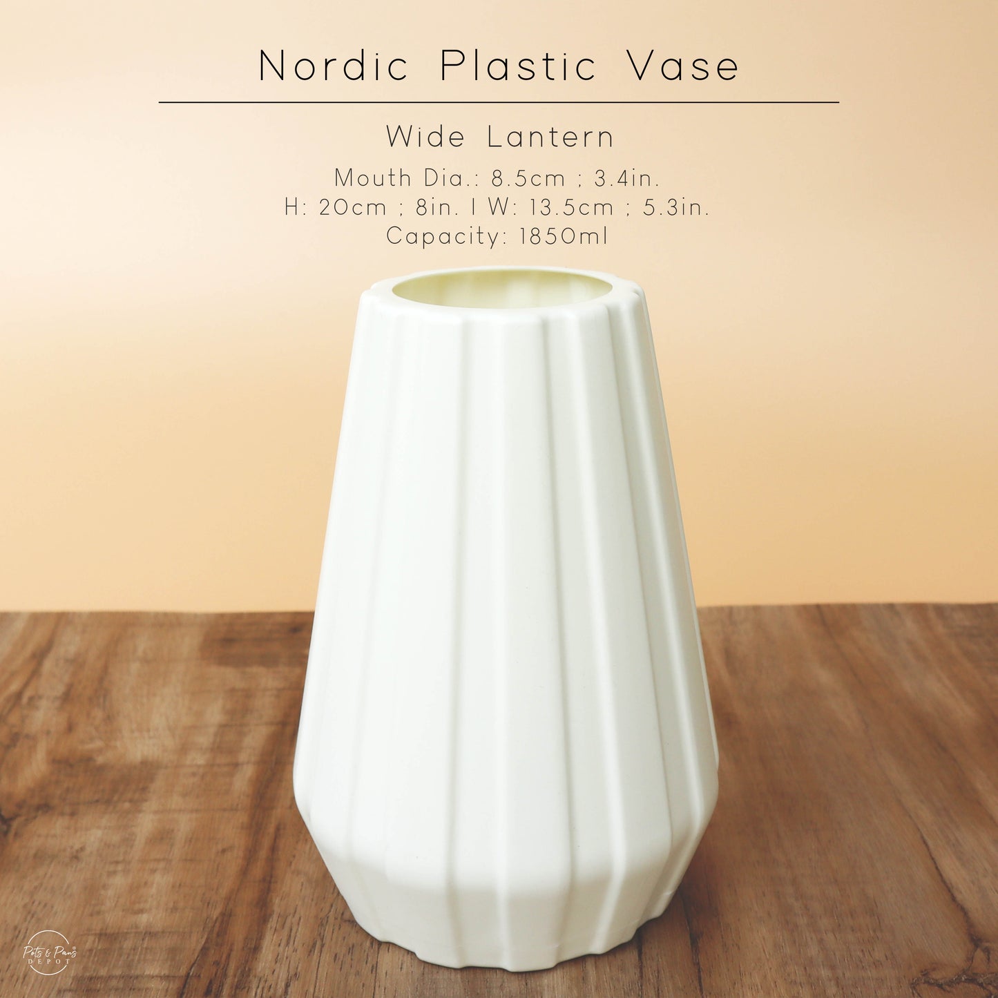 Nordic Plastic Desk Vase (Medium)