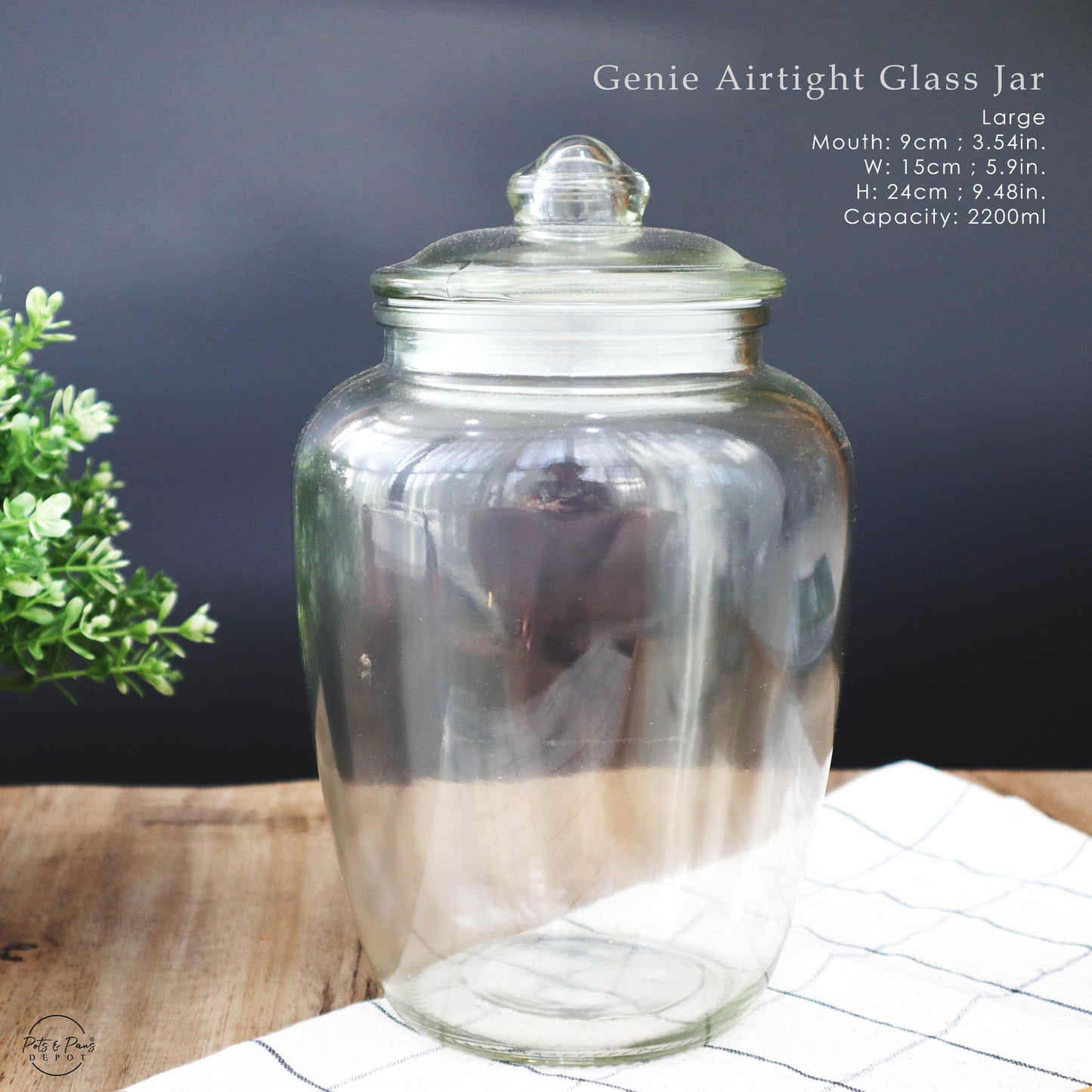 Genie Airtight Glass Jar