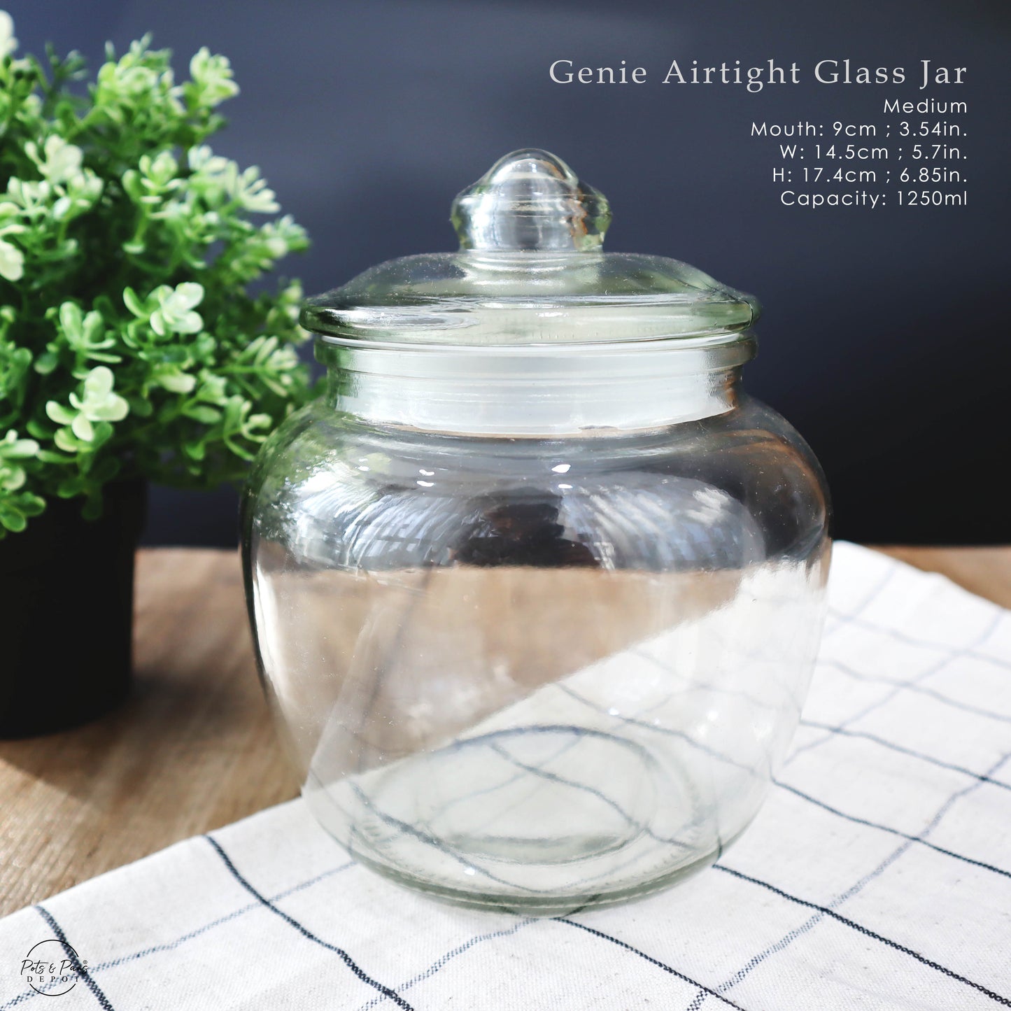 Genie Airtight Glass Jar