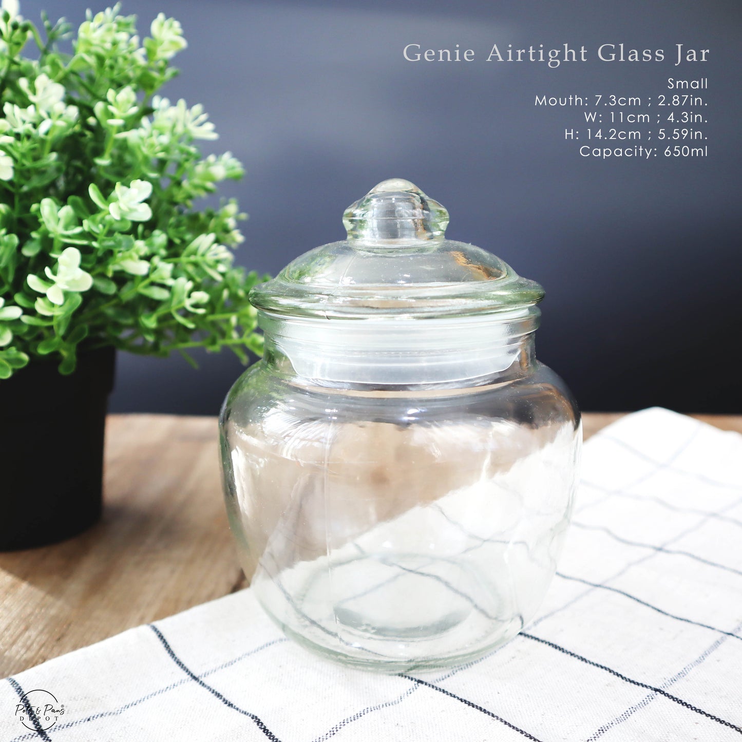 Genie Airtight Glass Jar