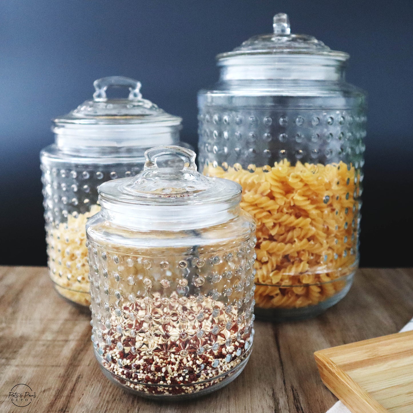 Polka Dot Airtight Glass Jars