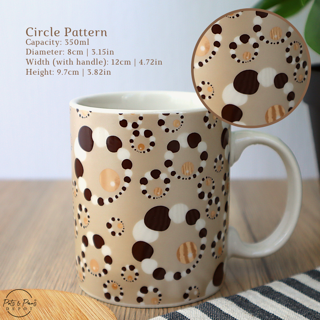 Printed Polka Dot Coffee Mug