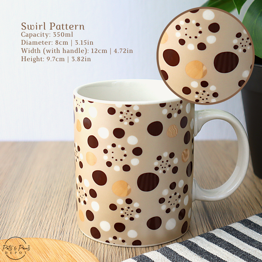 Printed Polka Dot Coffee Mug