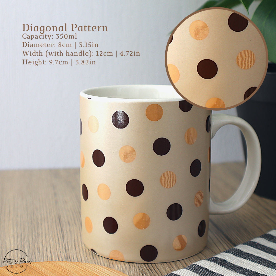 Printed Polka Dot Coffee Mug