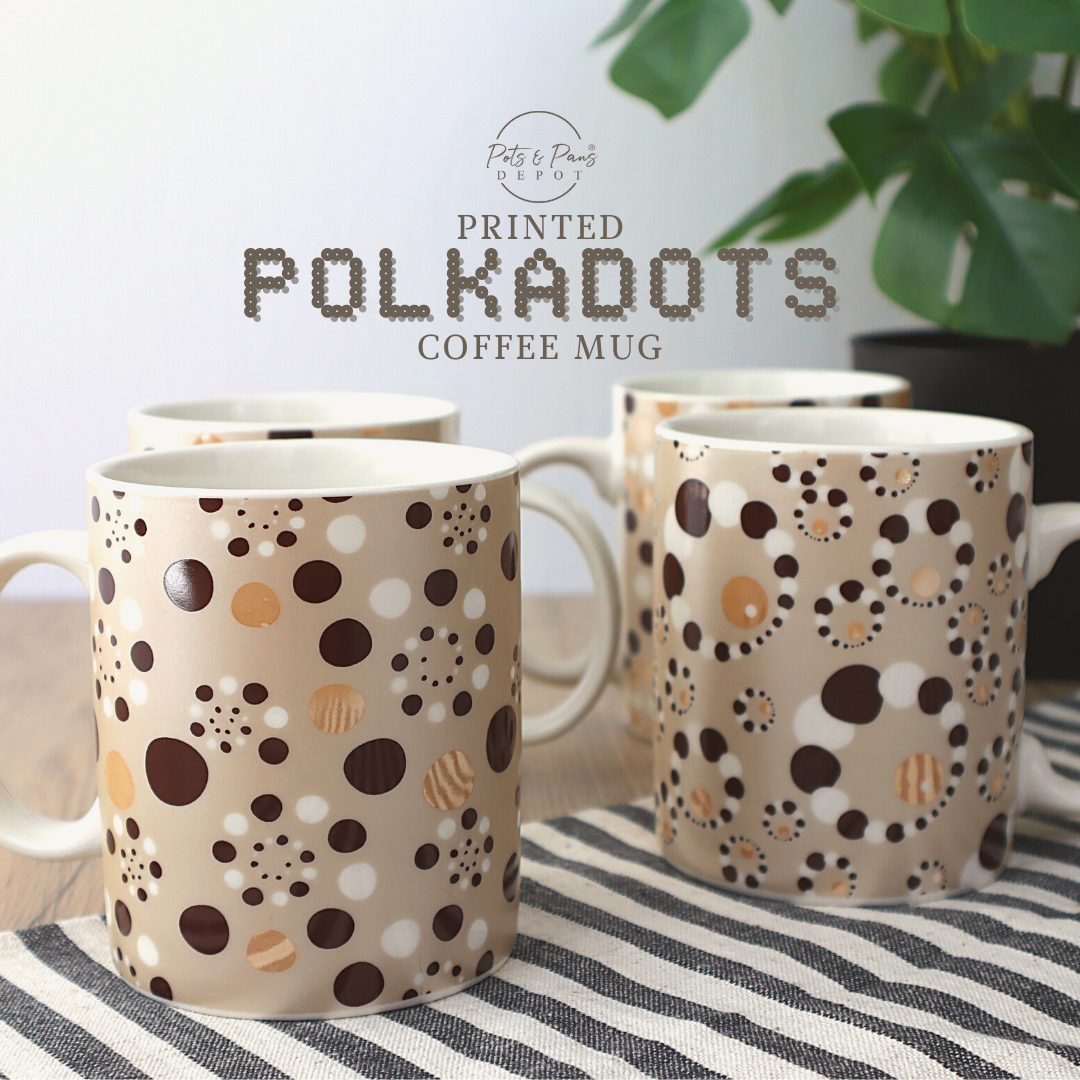 Printed Polka Dot Coffee Mug