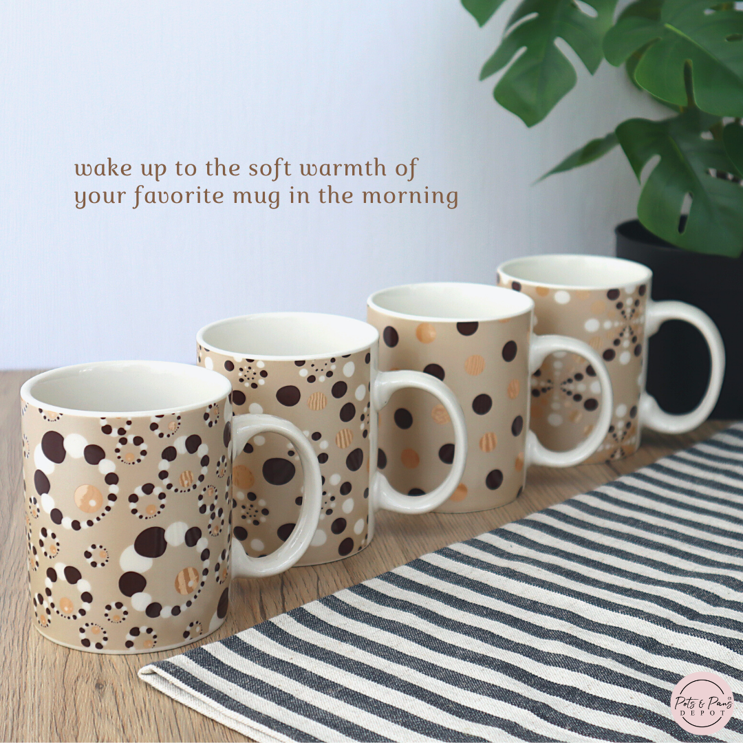 Printed Polka Dot Coffee Mug