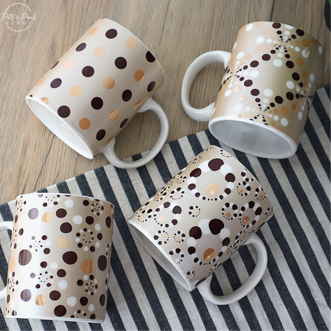 Printed Polka Dot Coffee Mug