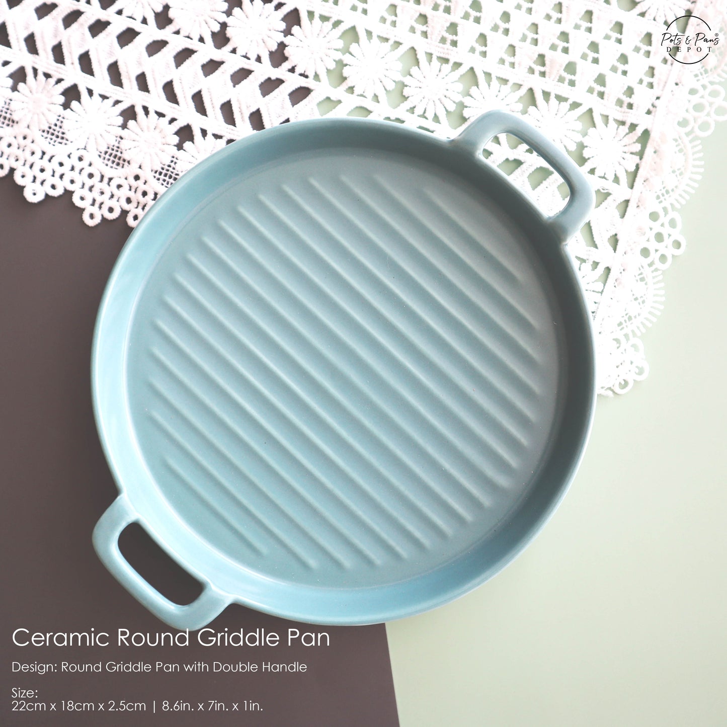 Ceramic Round Griddle Pan