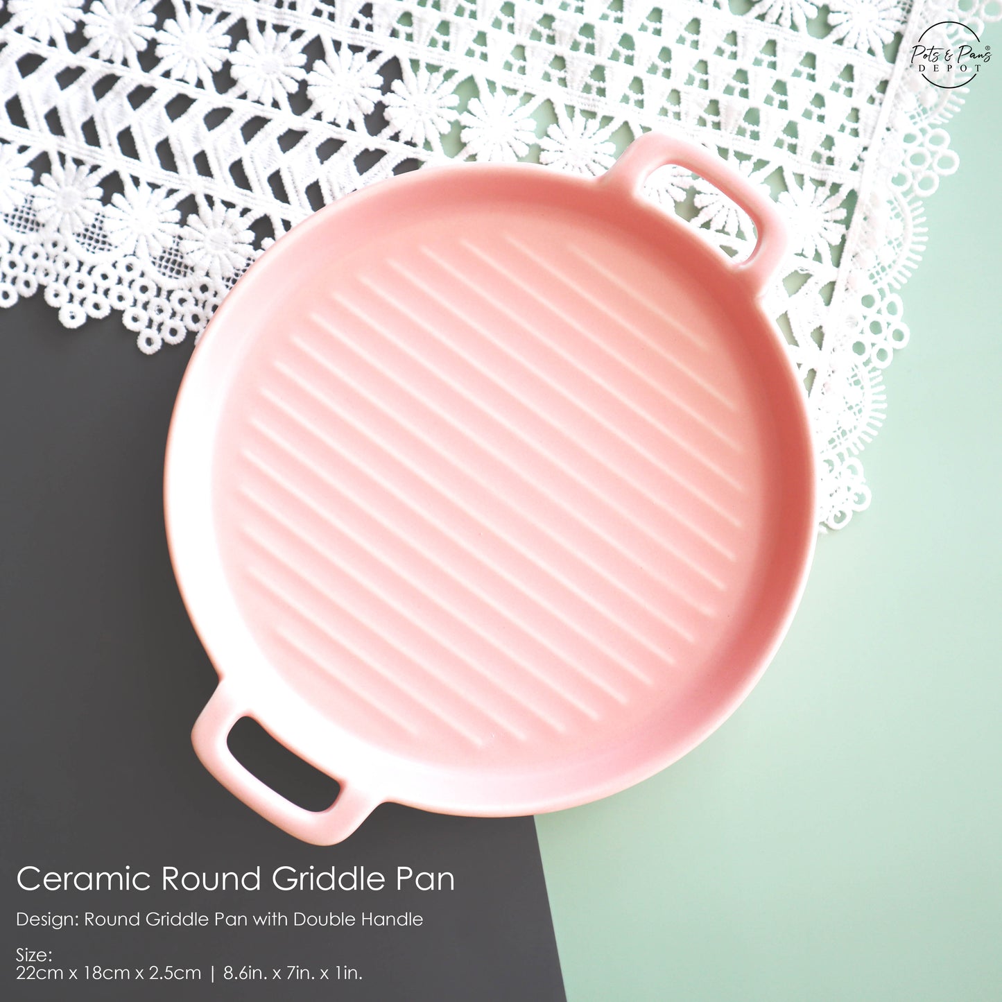 Ceramic Round Griddle Pan