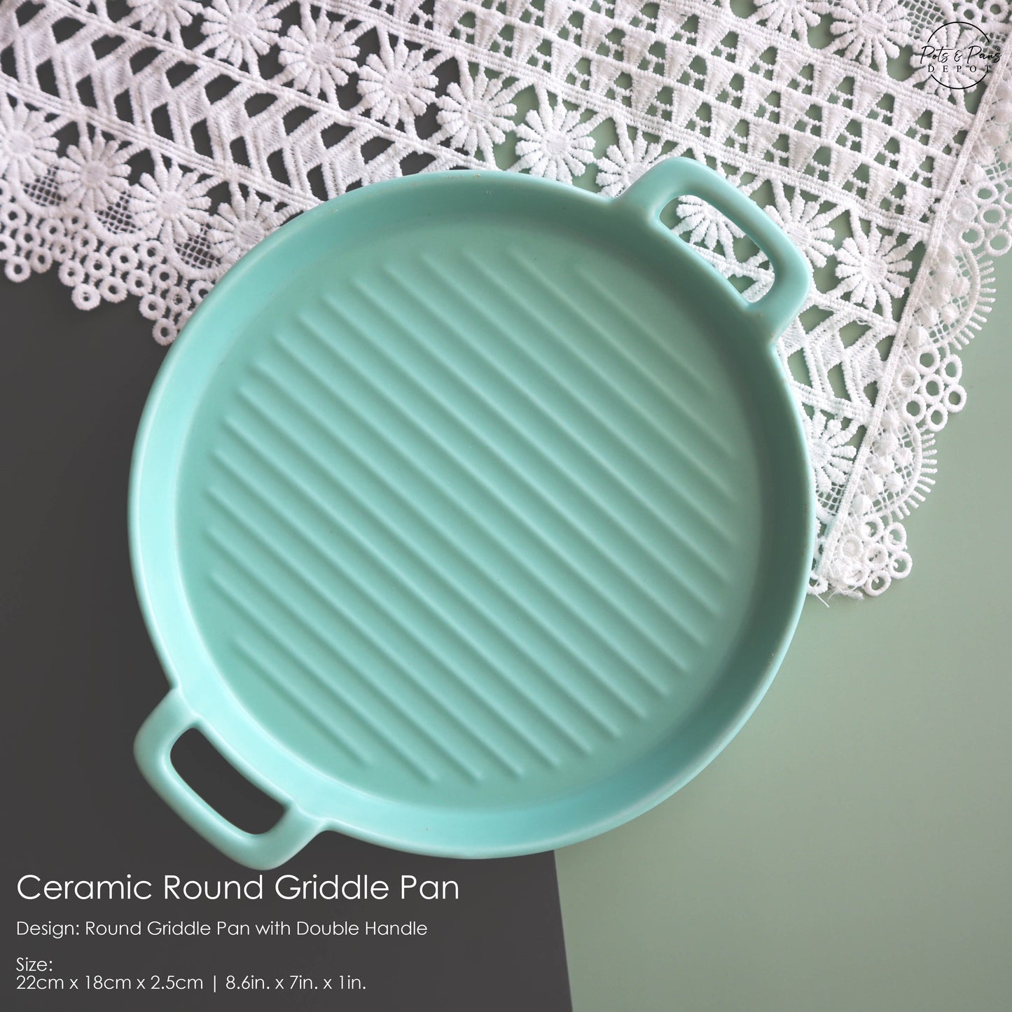 Ceramic Round Griddle Pan