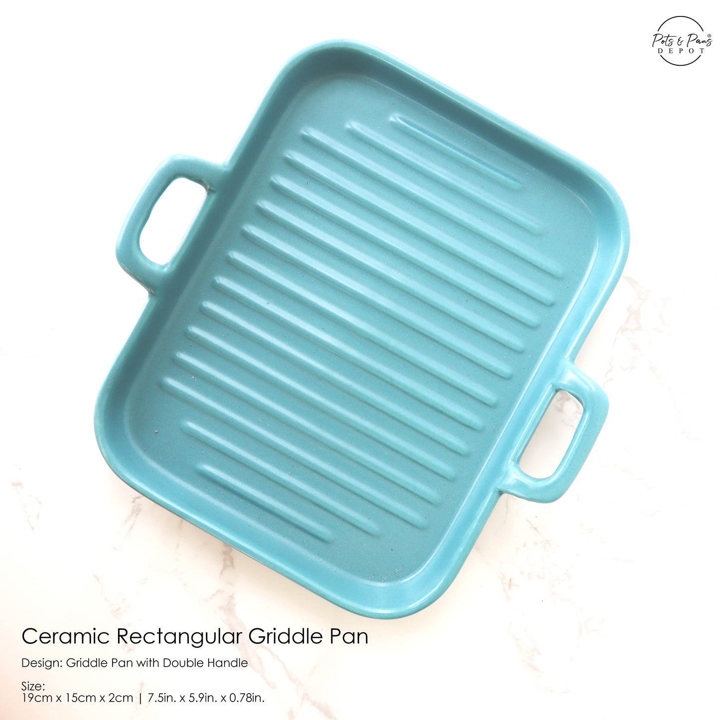 Ceramic Rectangular Griddle Pan