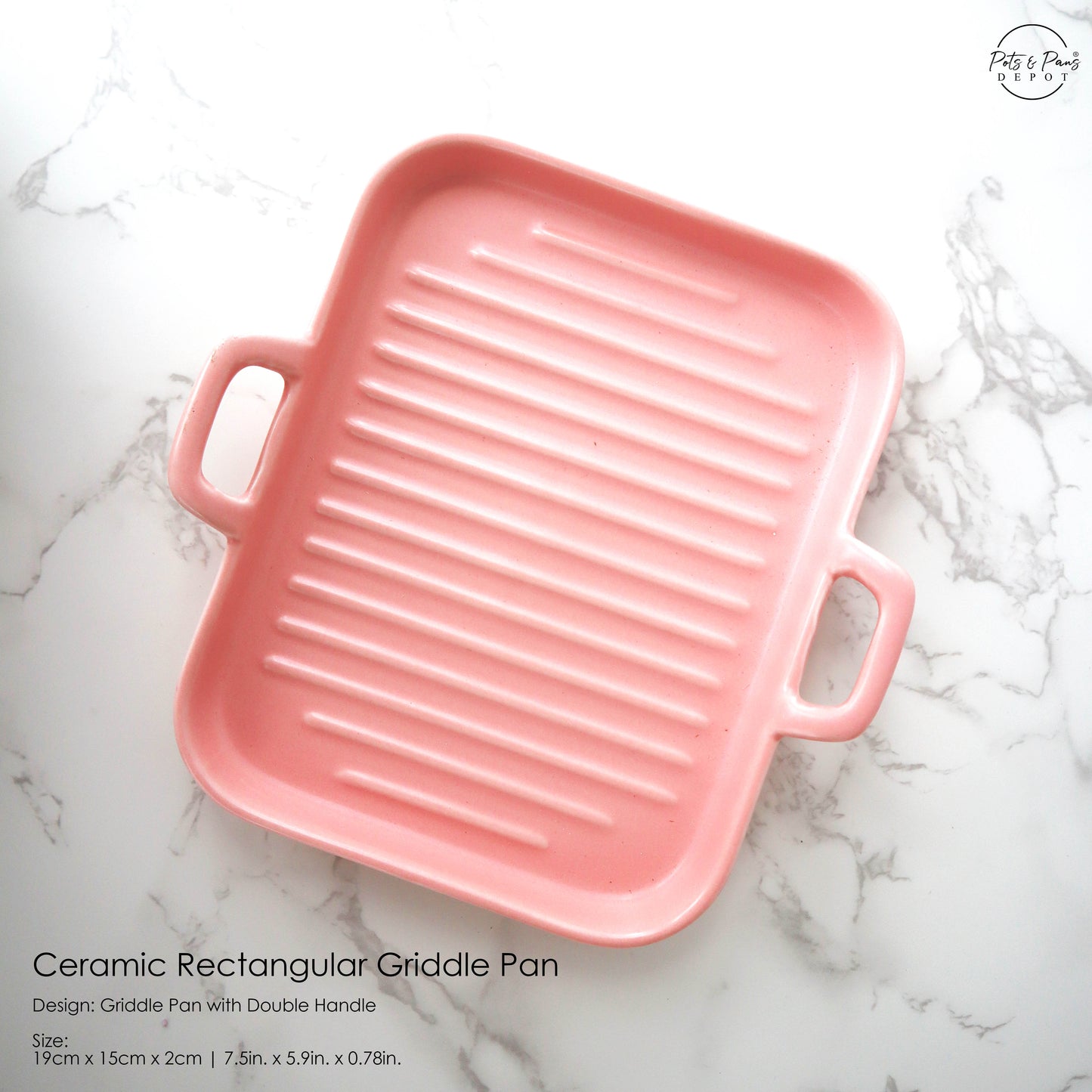 Ceramic Rectangular Griddle Pan