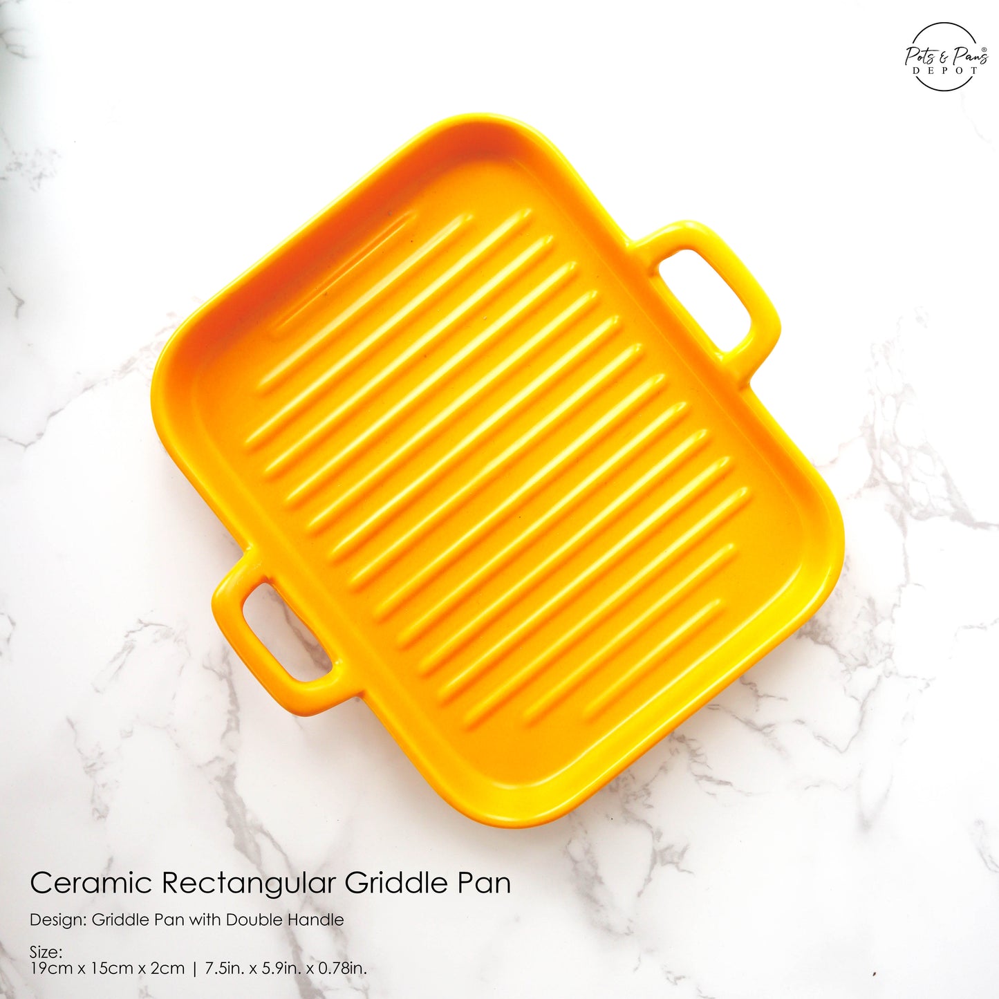 Ceramic Rectangular Griddle Pan